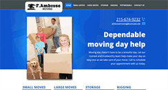 Desktop Screenshot of ambrosemoving.com